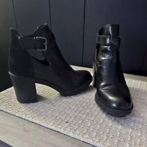 Zara black booties